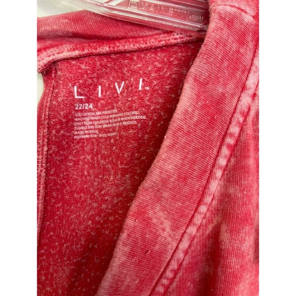 Lane Bryant Livi Red Dye Sleeveless Jumpsuit Cotton/Poly NWT - Picture 11 of 15